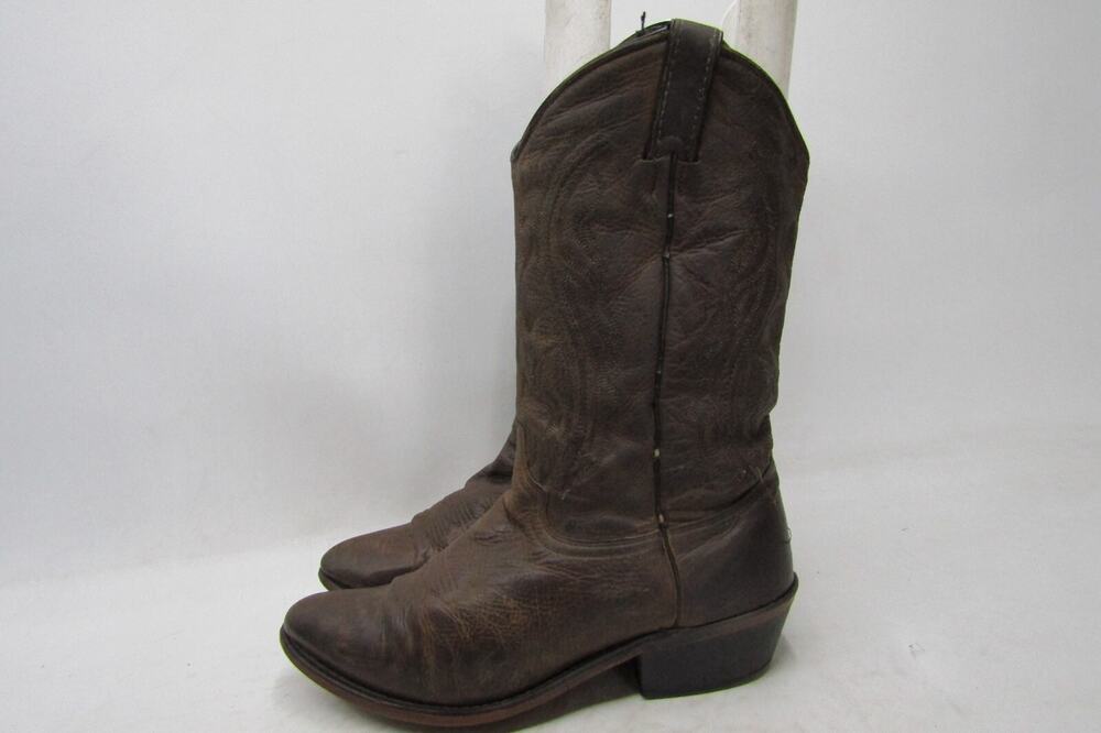 Dingo Mens Size 9 D Brown Leather Western Cowboy Boots